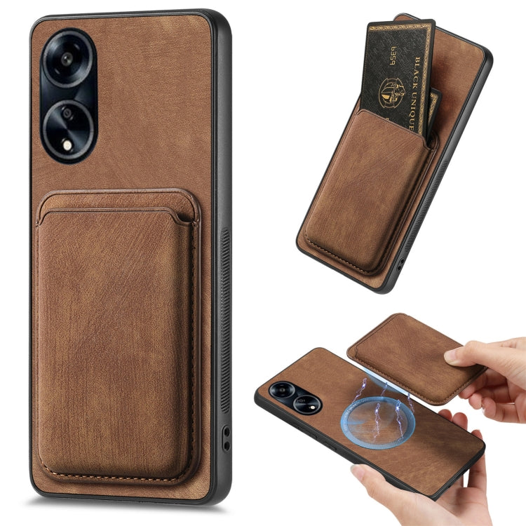Retro Leather Card Bag Magnetic Phone Case
