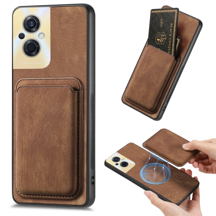 Retro Leather Card Bag Magnetic Phone Case