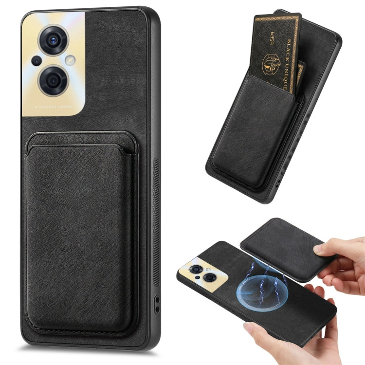 Retro Leather Card Bag Magnetic Phone Case