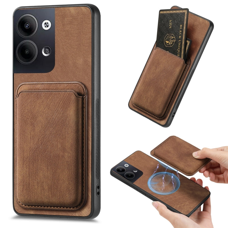 Retro Leather Card Bag Magnetic Phone Case