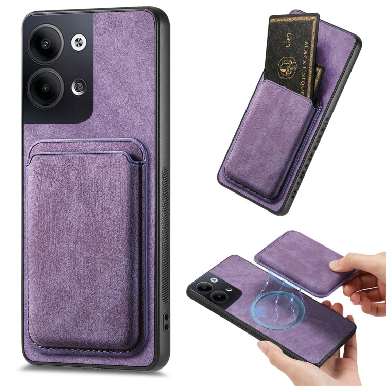 Retro Leather Card Bag Magnetic Phone Case