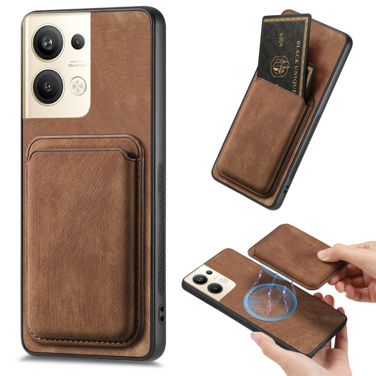 Retro Leather Card Bag Magnetic Phone Case