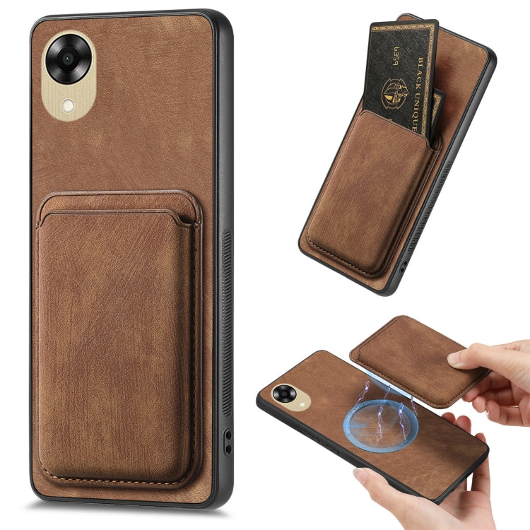 Retro Leather Card Bag Magnetic Phone Case
