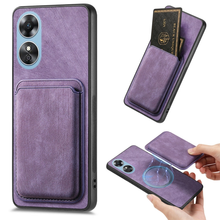 Retro Leather Card Bag Magnetic Phone Case