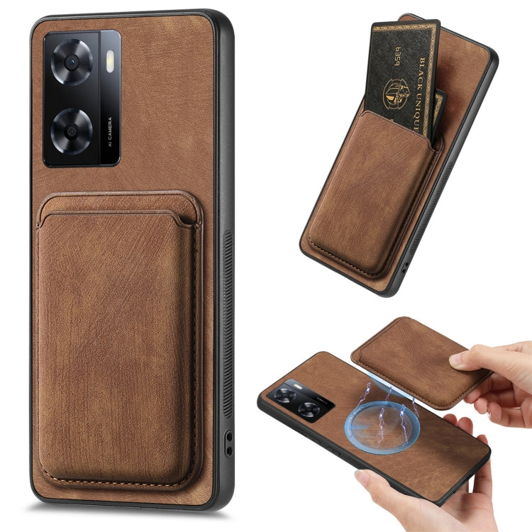 Retro Leather Card Bag Magnetic Phone Case