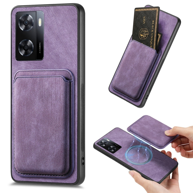 Retro Leather Card Bag Magnetic Phone Case