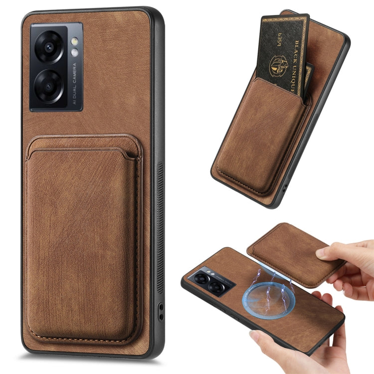 Retro Leather Card Bag Magnetic Phone Case