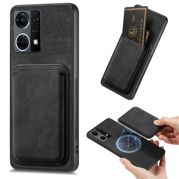 Retro Leather Card Bag Magnetic Phone Case