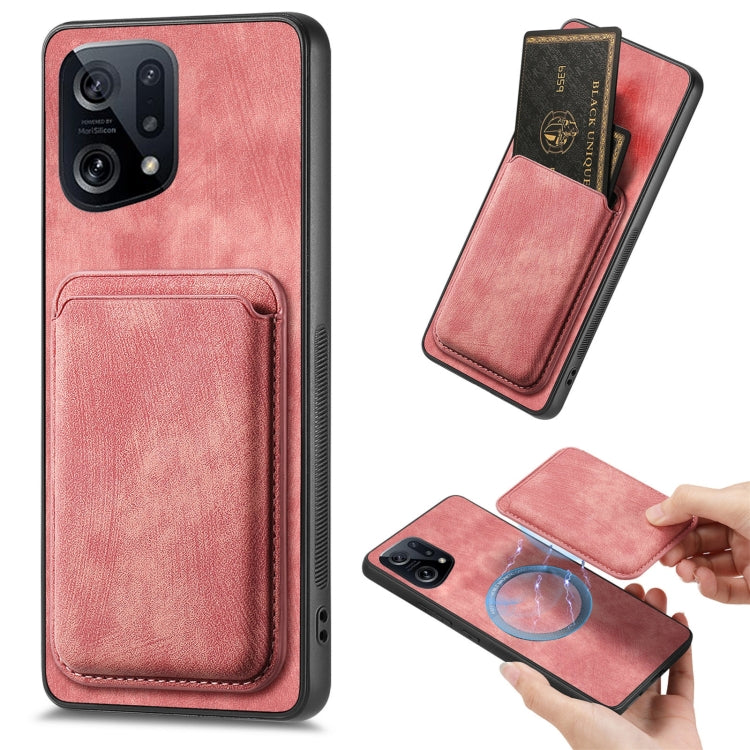 Retro Leather Card Bag Magnetic Phone Case