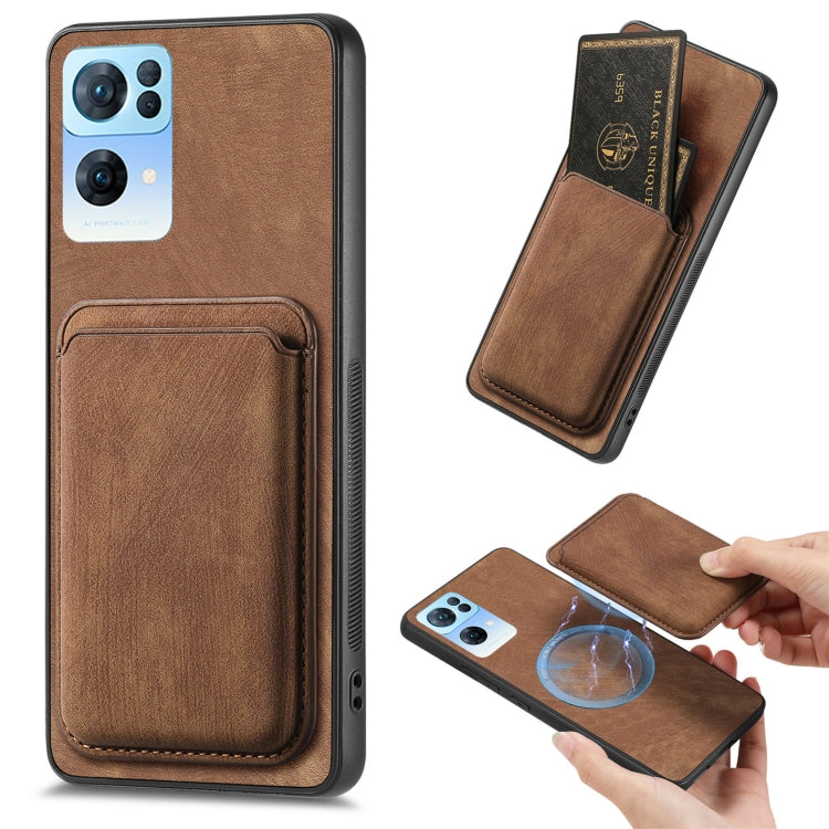 Retro Leather Card Bag Magnetic Phone Case