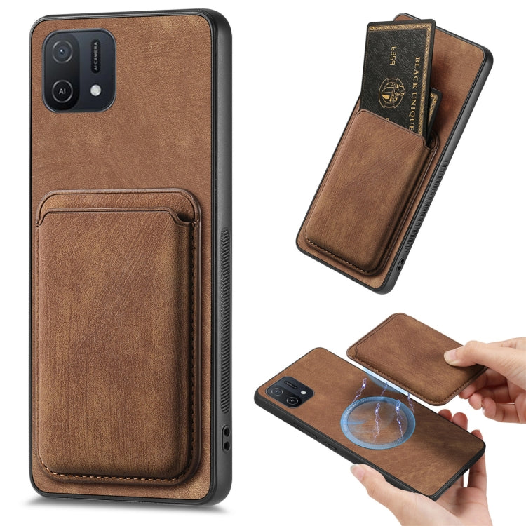 Retro Leather Card Bag Magnetic Phone Case