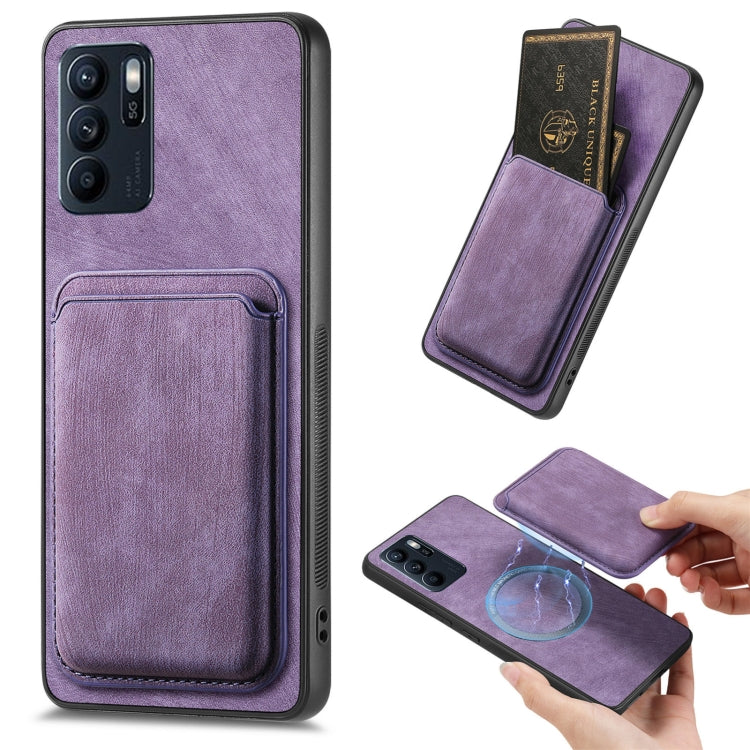 Retro Leather Card Bag Magnetic Phone Case