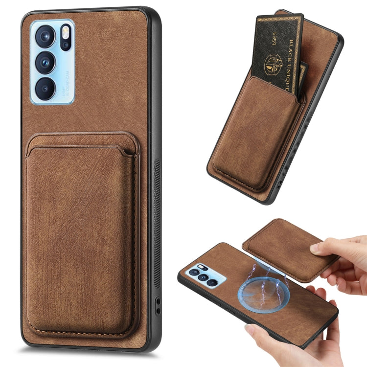 Retro Leather Card Bag Magnetic Phone Case