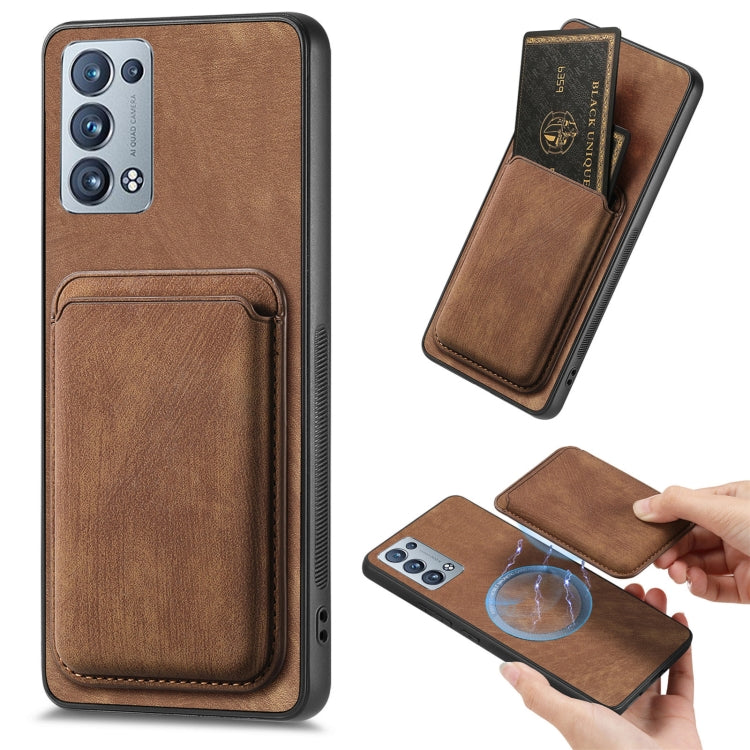 Retro Leather Card Bag Magnetic Phone Case