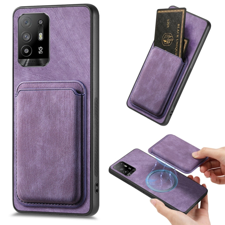 Retro Leather Card Bag Magnetic Phone Case