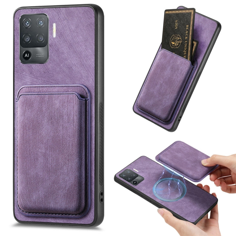 Retro Leather Card Bag Magnetic Phone Case