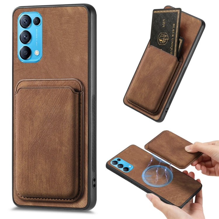 Retro Leather Card Bag Magnetic Phone Case