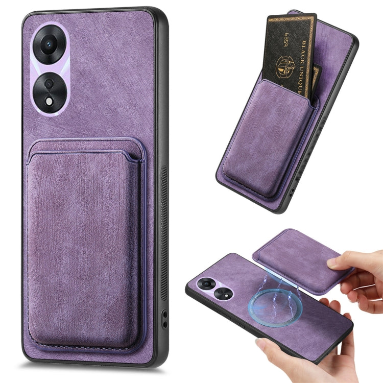 Retro Leather Card Bag Magnetic Phone Case