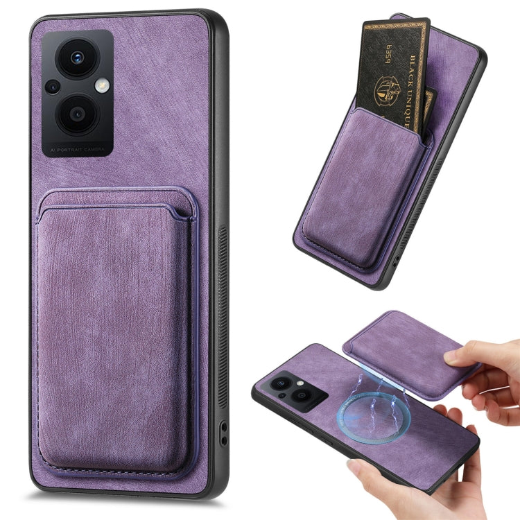 Retro Leather Card Bag Magnetic Phone Case