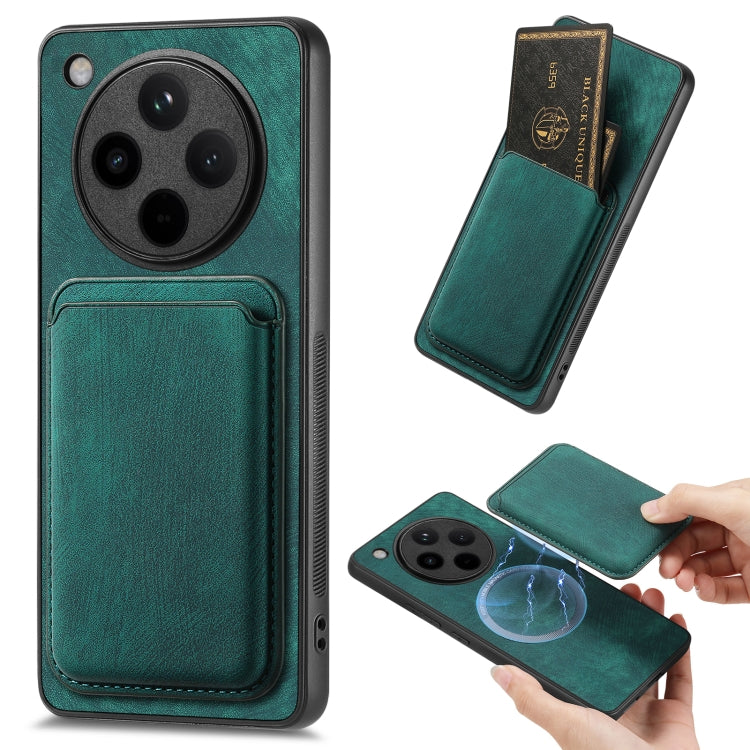 Retro Leather Card Bag Magnetic Phone Case