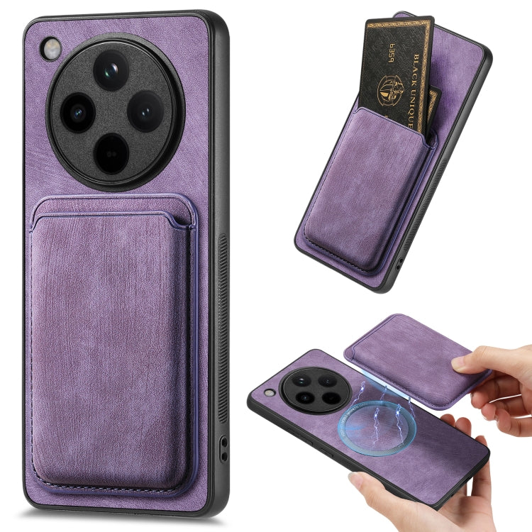Retro Leather Card Bag Magnetic Phone Case