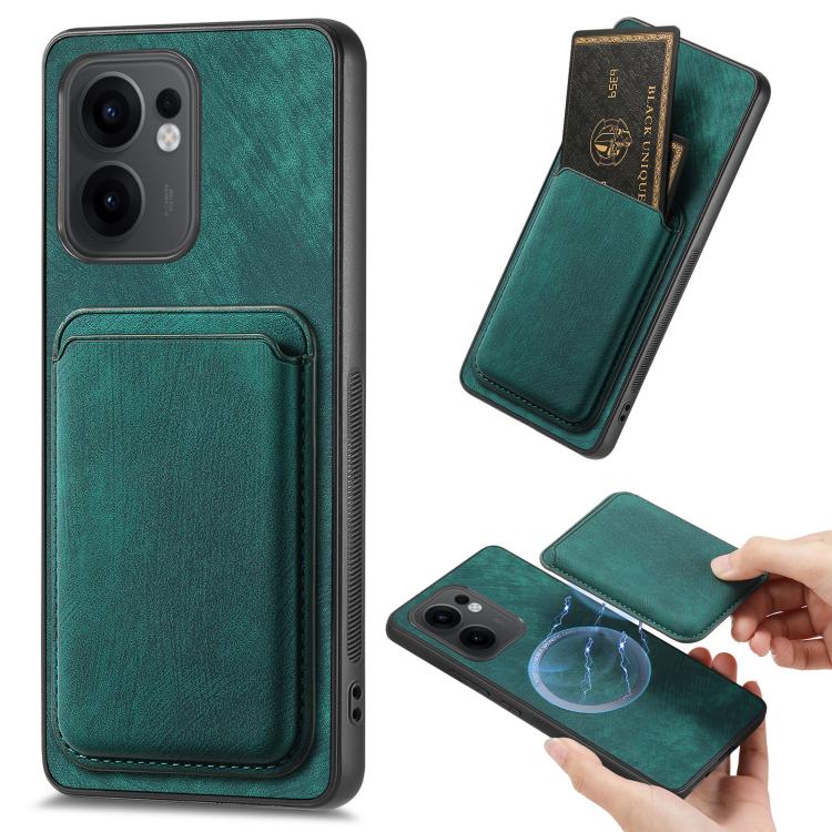 Retro Leather Card Bag Magnetic Phone Case