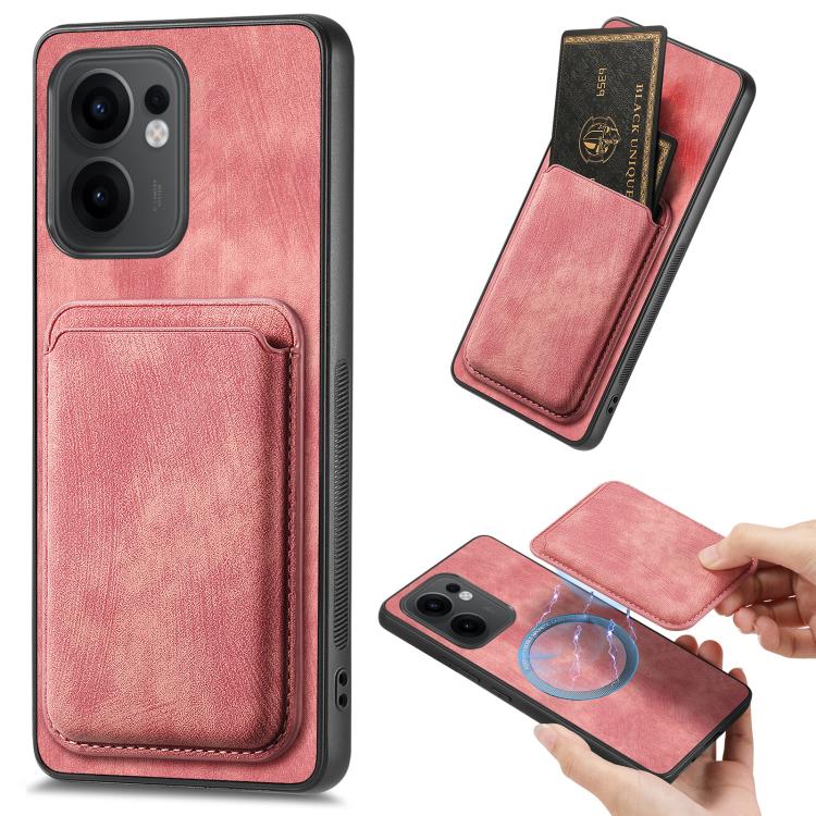 Retro Leather Card Bag Magnetic Phone Case