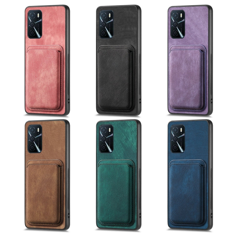 Retro Leather Card Bag Magnetic Phone Case