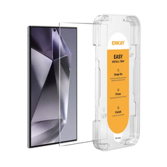 ENKAY Easy Install 0.18mm High Alumina Silicon Full Glass Film, Support Ultrasonic Unlock, For Samsung Galaxy S24 Ultra 5G, For Samsung Galaxy S24+ 5G, For Samsung Galaxy S24 5G, For Samsung Galaxy S23+ 5G / S22+ 5G, For Samsung Galaxy S23 5G / S22 5G