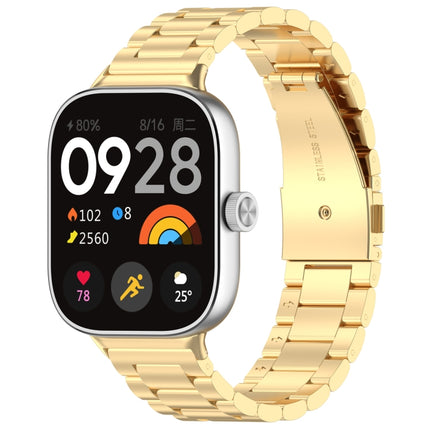 Three Bead Stainless Steel Metal Watch Band, For Xiaomi Band 10 Pro / Band 9 Pro / Band 8 Pro, For Redmi Watch 6 / Watch 5 / Watch 4