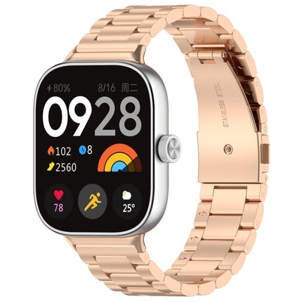 Three Bead Stainless Steel Metal Watch Band, For Xiaomi Band 10 Pro / Band 9 Pro / Band 8 Pro, For Redmi Watch 6 / Watch 5 / Watch 4