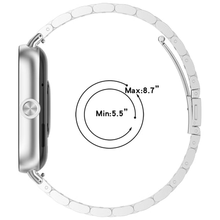 Three Bead Stainless Steel Metal Watch Band, For Xiaomi Band 10 Pro / Band 9 Pro / Band 8 Pro, For Redmi Watch 6 / Watch 5 / Watch 4