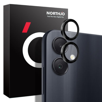 NORTHJO Camera LensCD Vein Metal Ring Tempered Glass Film, For Samsung Galaxy A55 5G, For Samsung Galaxy A35 5G, For Samsung Galaxy A05 4G, For Samsung Galaxy A05s 4G, For Samsung Galaxy A25 5G, For Samsung Galaxy A15 4G / 5G