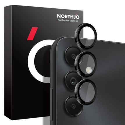 NORTHJO Camera LensCD Vein Metal Ring Tempered Glass Film, For Samsung Galaxy A55 5G, For Samsung Galaxy A35 5G, For Samsung Galaxy A05 4G, For Samsung Galaxy A05s 4G, For Samsung Galaxy A25 5G, For Samsung Galaxy A15 4G / 5G