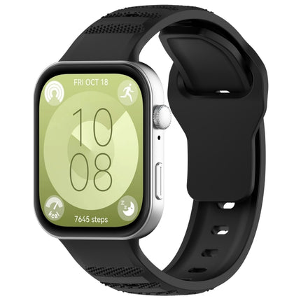 Wavy Dot Texture Silicone Sports Watch Band, For Huawei Watch Fit 3