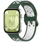 For Huawei Watch Fit 3 / Green+White