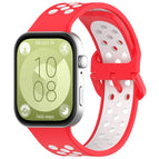 For Huawei Watch Fit 3 / Red+White