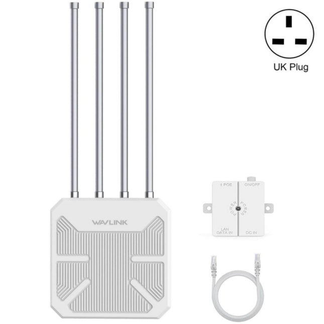 WAVLINK WN573HX3 AX3000 Waterproof Outdoor WiFi Wireless Outdoor Dual Band Router, US Plug, UK Plug, EU Plug, AU Plug