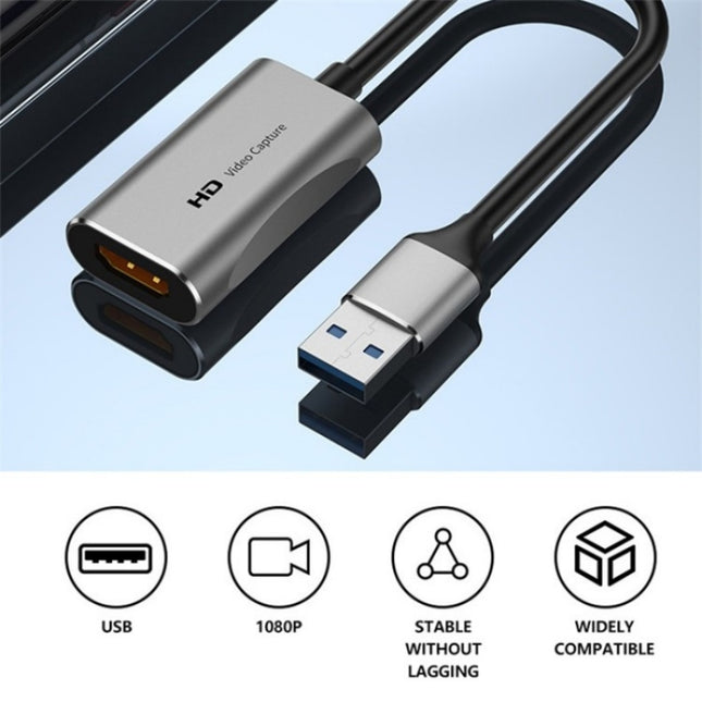 C31 For Game Recording Live Streaming USB to HDMI HD Video Capture Card Adapter Cord