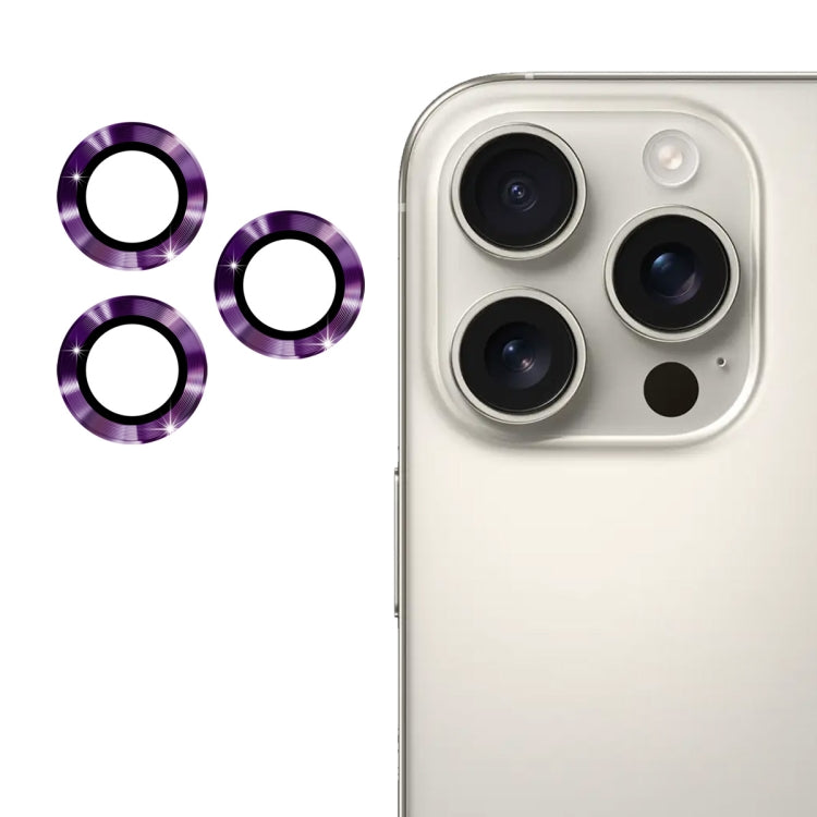 ENKAY 9H Rear Lens Aluminium Alloy Tempered Glass Film, For iPhone 16 Pro / 16 Pro Max