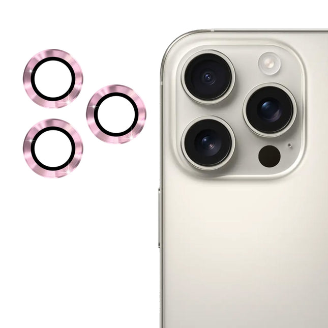 ENKAY 9H Rear Lens Aluminium Alloy Tempered Glass Film, For iPhone 16 Pro / 16 Pro Max