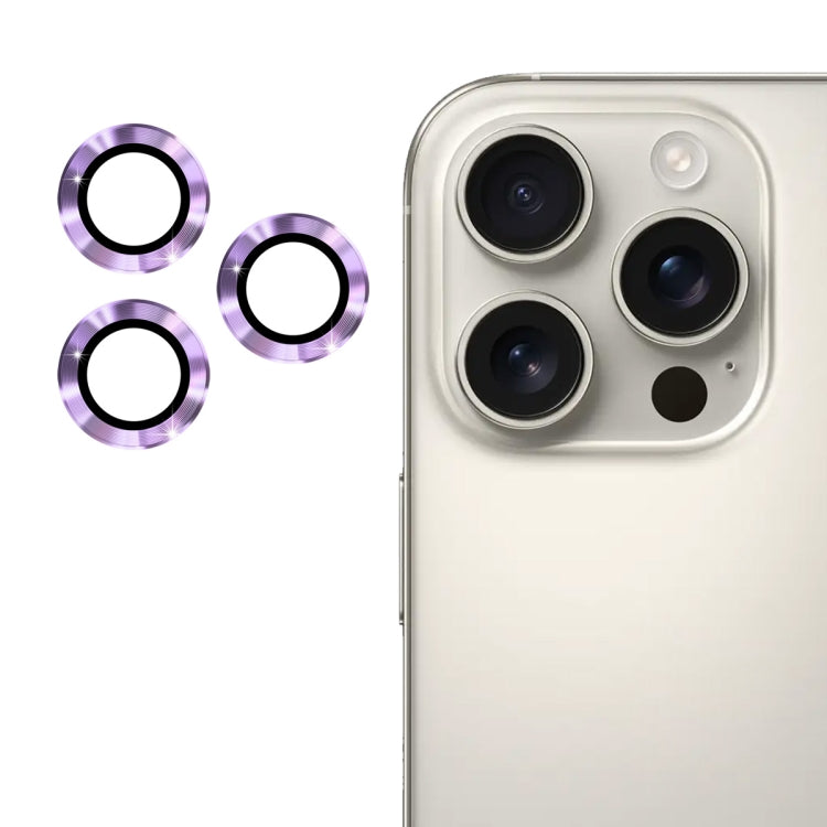 ENKAY 9H Rear Lens Aluminium Alloy Tempered Glass Film, For iPhone 16 Pro / 16 Pro Max