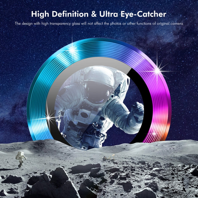 ENKAY 9H Rear Lens Aluminium Alloy Tempered Glass Film, For iPhone 16 Pro / 16 Pro Max