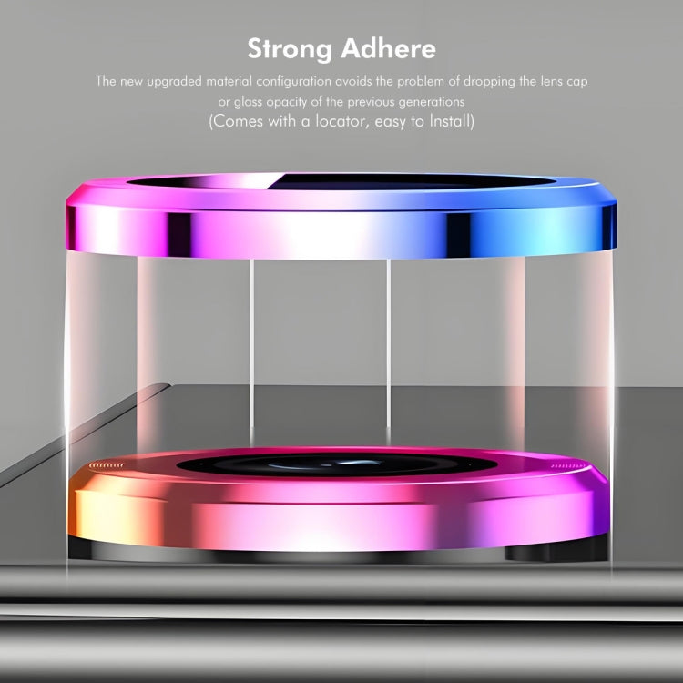 ENKAY 9H Rear Lens Aluminium Alloy Tempered Glass Film, For iPhone 16 Pro / 16 Pro Max
