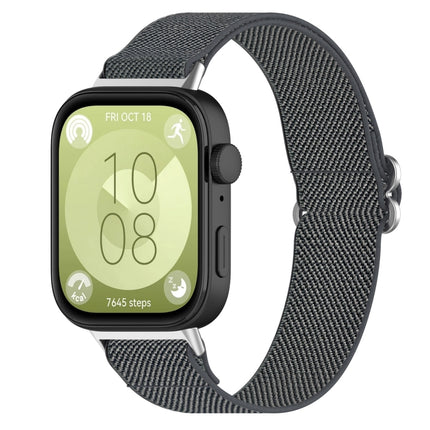 For Huawei Watch Fit 3 Ethnic Style Elastic Nylon Watch Band