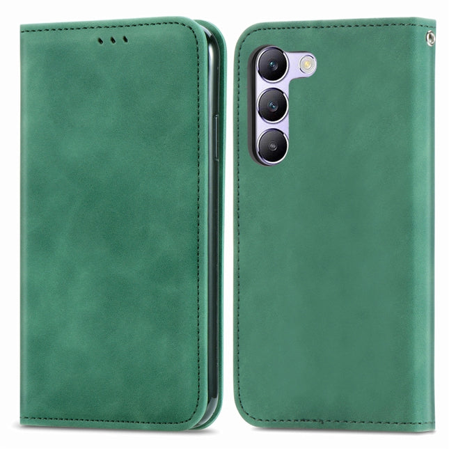 Retro Skin Feel Magnetic Flip Leather Phone Case, For vivo V40 SE, For vivo Y100 5G IND