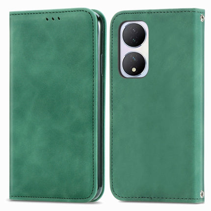 Retro Skin Feel Magnetic Flip Leather Phone Case, For vivo V40 SE, For vivo Y100 5G IND