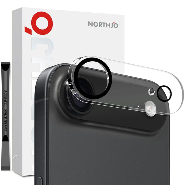 NORTHJO Camera Lens Protector 3D Night Shot Tempered Glass Film, For iPhone 17e / 16e, For iPhone 17 Pro Max, For iPhone 17 Pro, For iPhone 17, For iPhone Air, For iPhone 16 Pro / 16 Pro Max, For iPhone 16 / 16 Plus, For iPhone 15 Pro / 15 Pro Max     ...