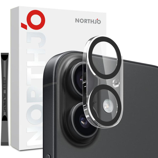 NORTHJO Camera Lens Protector 3D Night Shot Tempered Glass Film, For iPhone 17e / 16e, For iPhone 17 Pro Max, For iPhone 17 Pro, For iPhone 17, For iPhone Air, For iPhone 16 Pro / 16 Pro Max, For iPhone 16 / 16 Plus, For iPhone 15 Pro / 15 Pro Max     ...