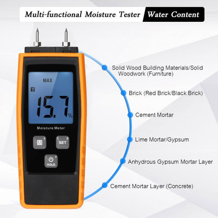 RZ660 Professional Wood Moisture Humidity Meter Digital Tester, RZ660